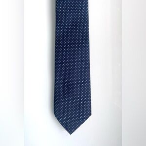 Sears Vintage Navy and White Dotted Tie
